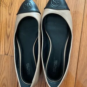 Michael Kors Tan Flats with Textured Soles